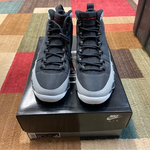 Air Jordan 9 Retro Particle Grey black CT8019-060 Men display picture 2